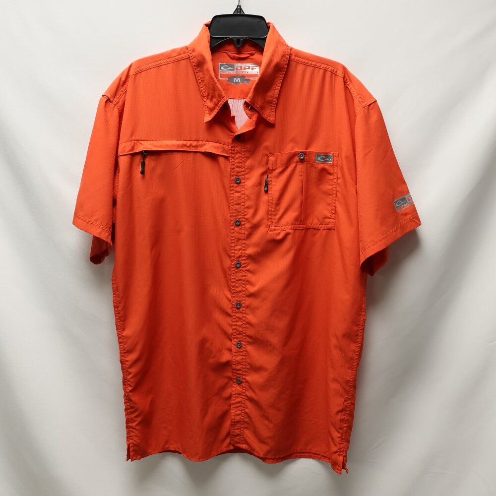 Drake Mens DPF Performance Fishing Shirt Sz M